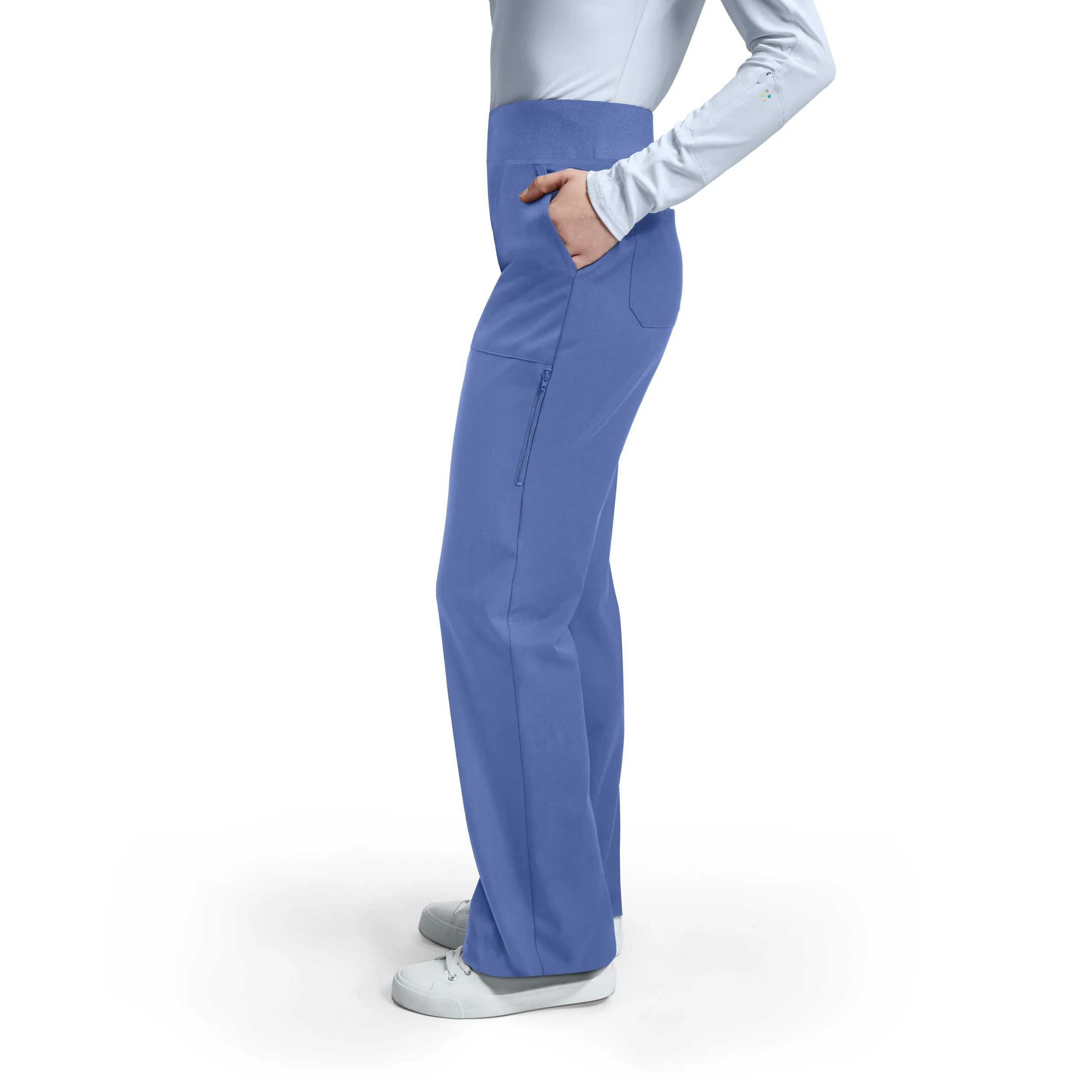 VIBE WB421 Women's Cargo Scrub Pants Ceil