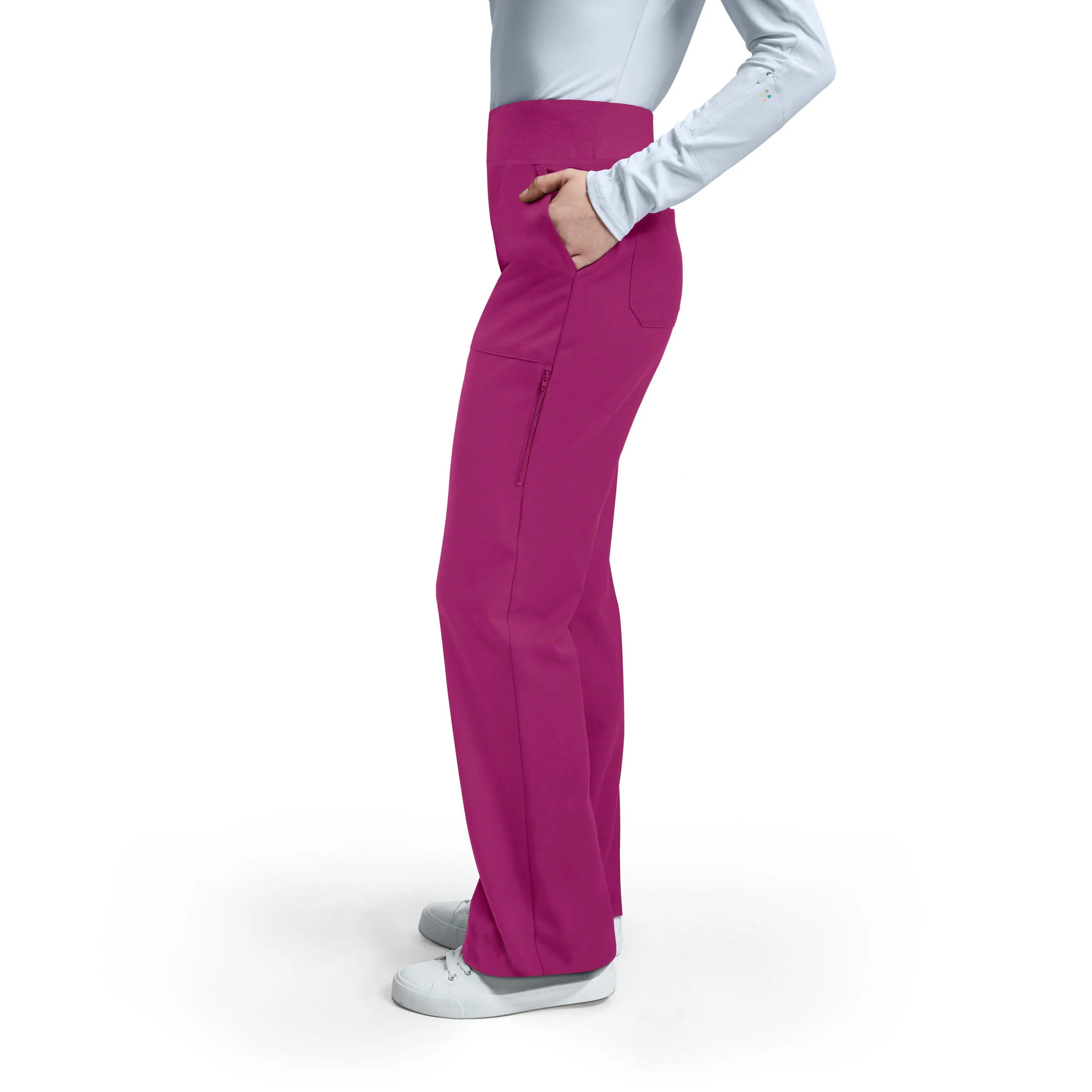 VIBE WB421 Women's Cargo Scrub Pants Electric Purple