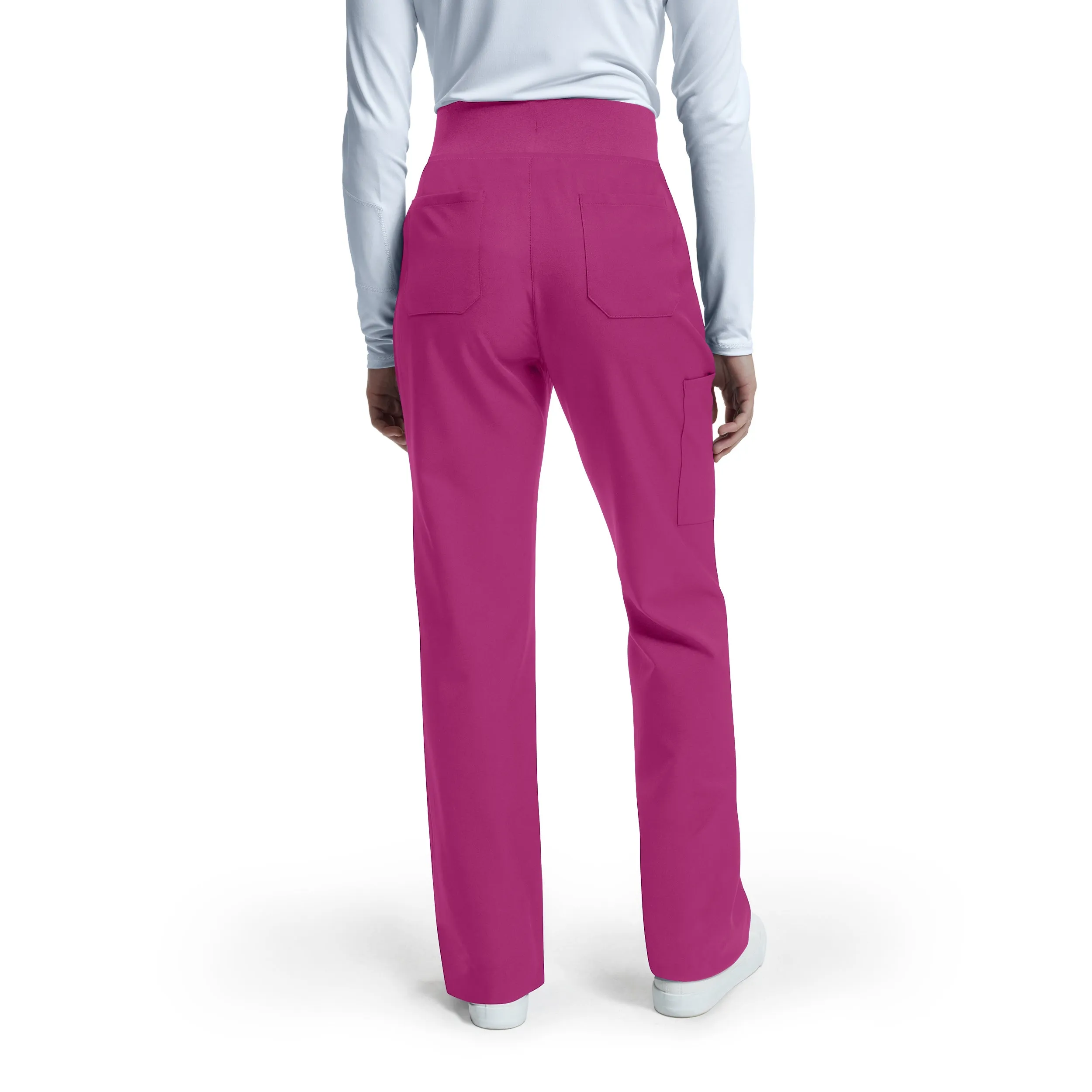 VIBE WB421 Women's Cargo Scrub Pants Electric Purple