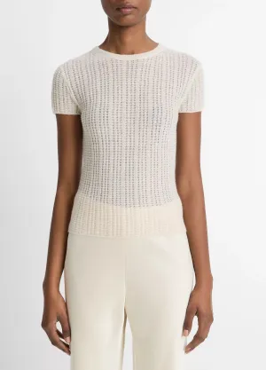 Vince Waffle Knit S/S Crew