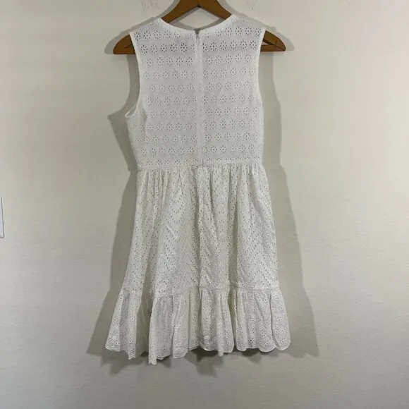 Vineyard Vines Women's White Allamanda Eyelet Dress Size 2 Style 2Q010453