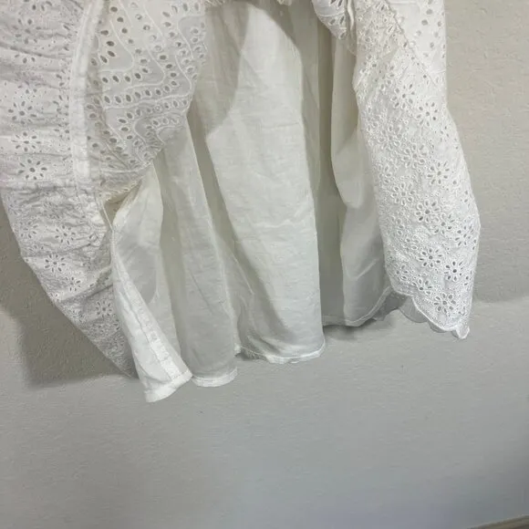 Vineyard Vines Women's White Allamanda Eyelet Dress Size 2 Style 2Q010453