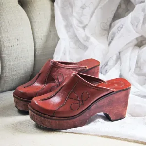 Vintage 70's Sweet Clogs