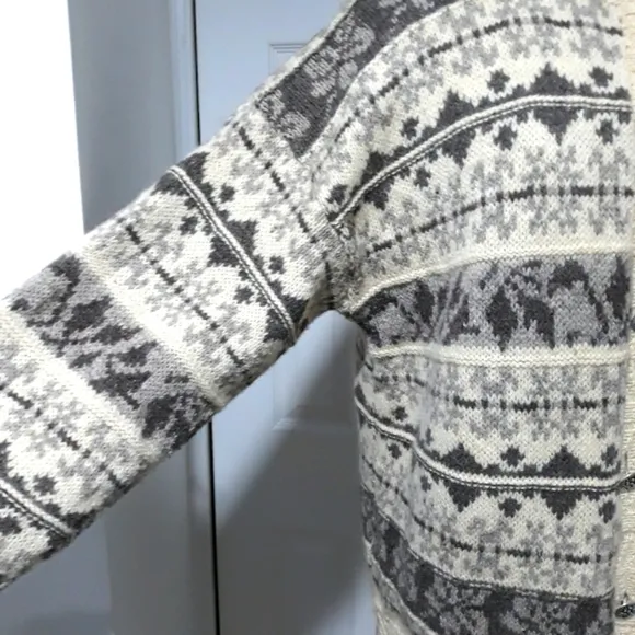 Vintage ALPS Fine women's Apparel pure wool Long-Sleeve button cardigan size XL