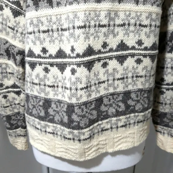 Vintage ALPS Fine women's Apparel pure wool Long-Sleeve button cardigan size XL