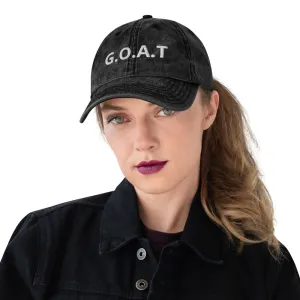 Vintage Goat Print Hat – Classic Style with a Rustic Touch