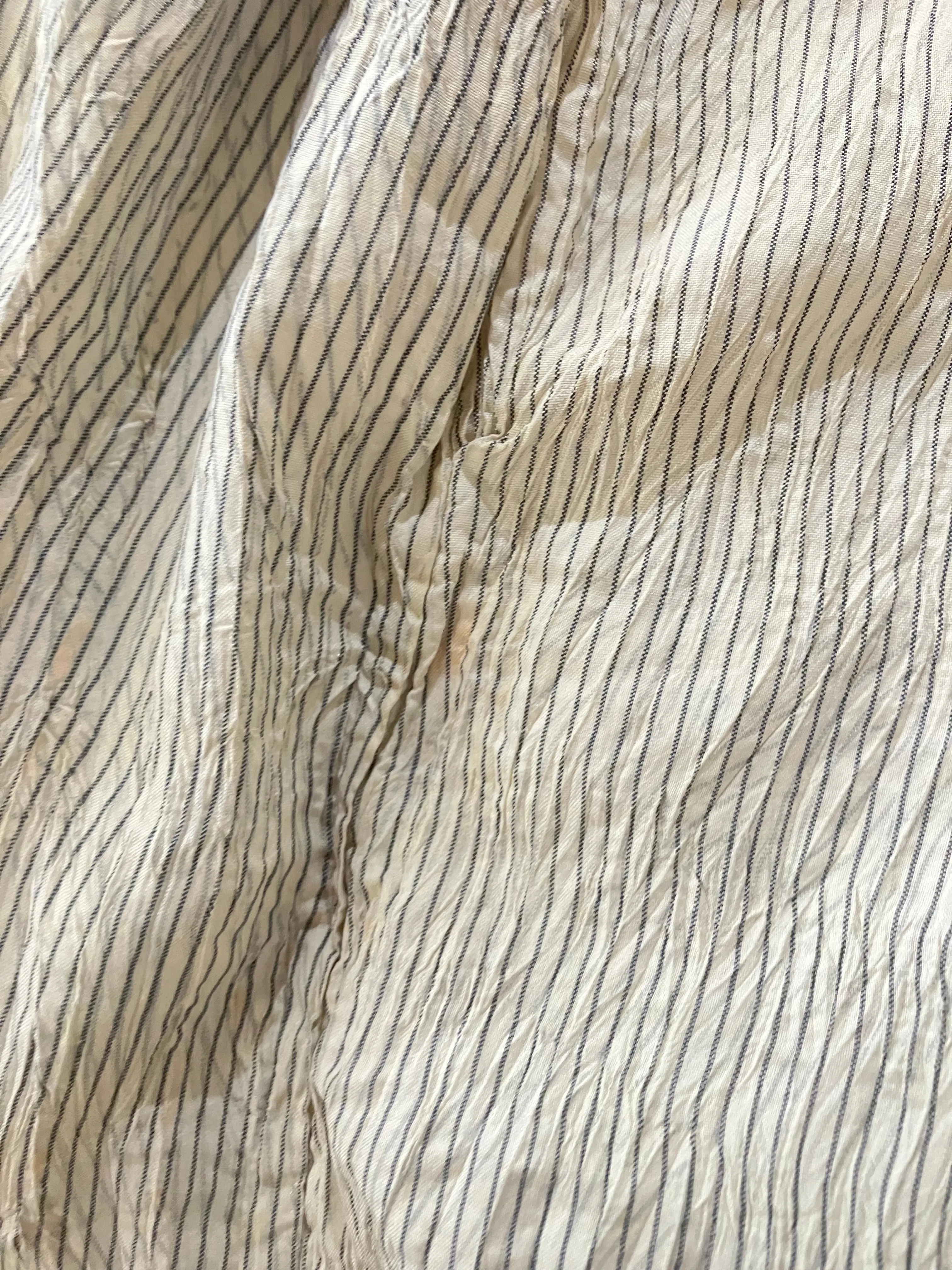 Vintage Shinawatra Black & White Silk Skirt