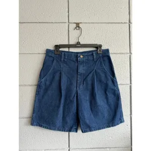 Vintage Women's Wrangler Denim Bohemian Sailor Trouser Shorts Workwear size 10