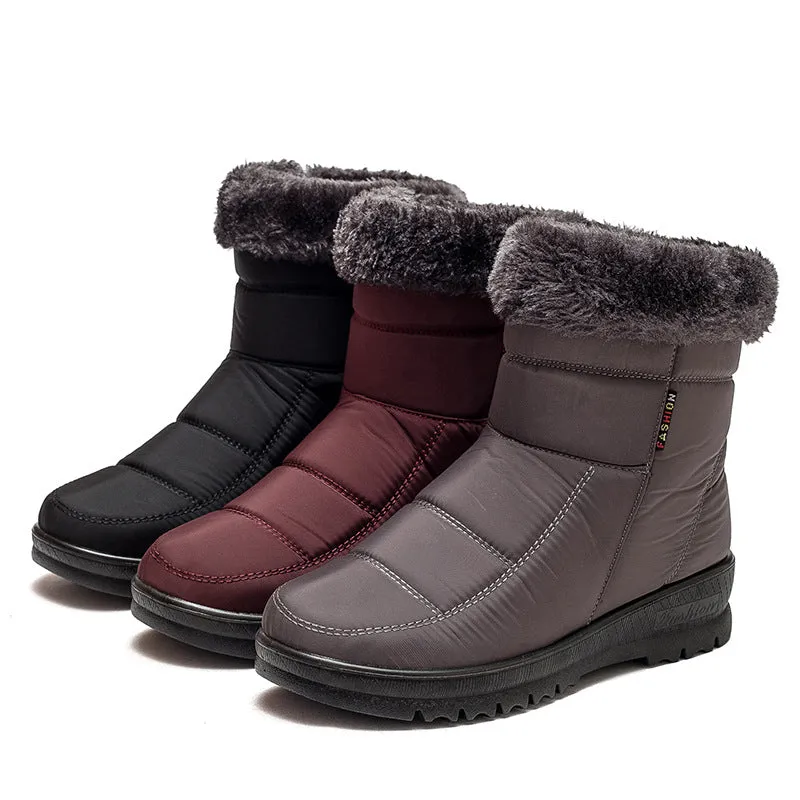 Warm Low Heel Boots