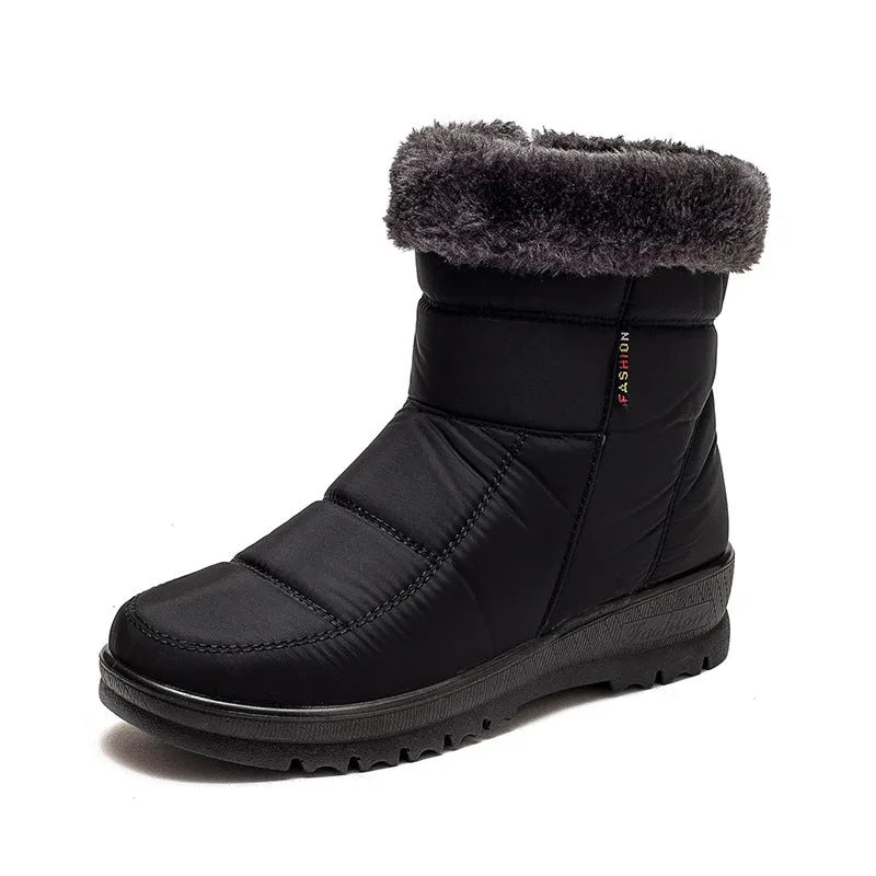 Warm Low Heel Boots