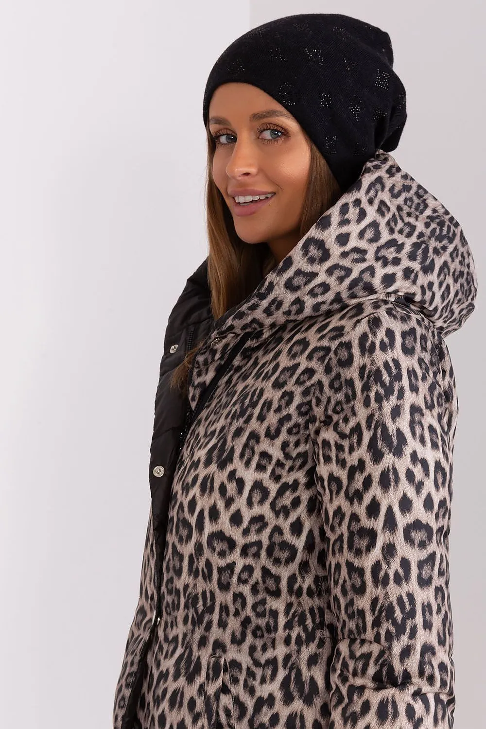 Warm winter beanie hat with cashmere