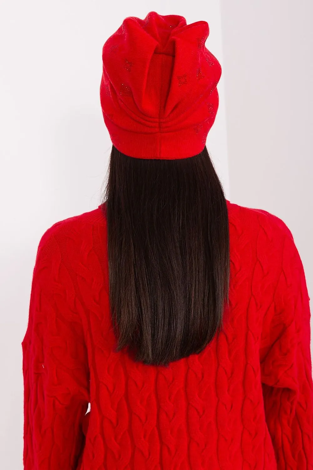 Warm winter beanie hat with cashmere