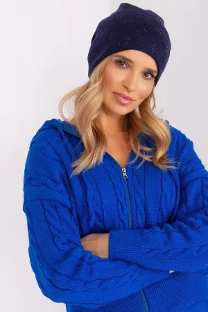 Warm winter beanie hat with cashmere