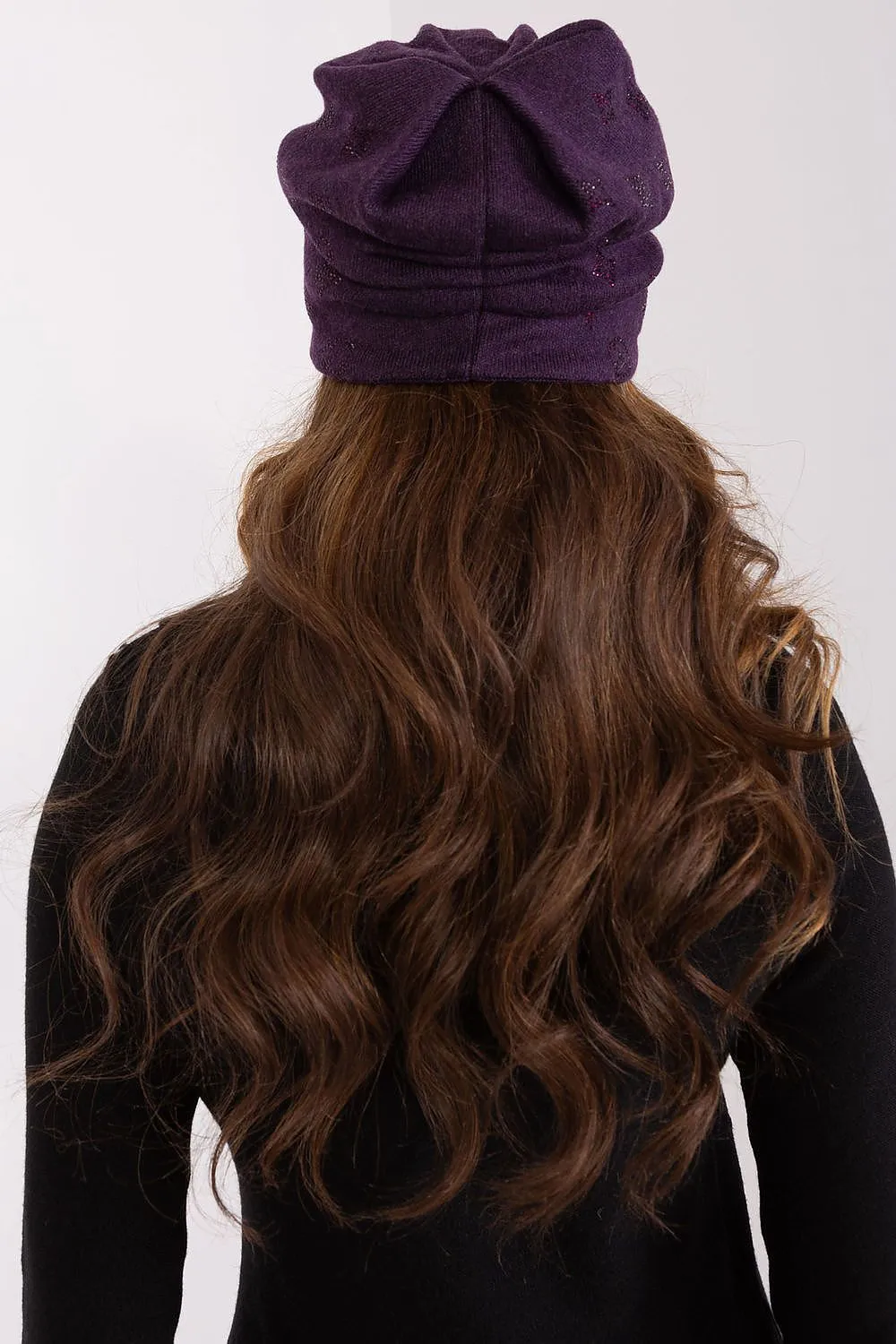 Warm winter beanie hat with cashmere
