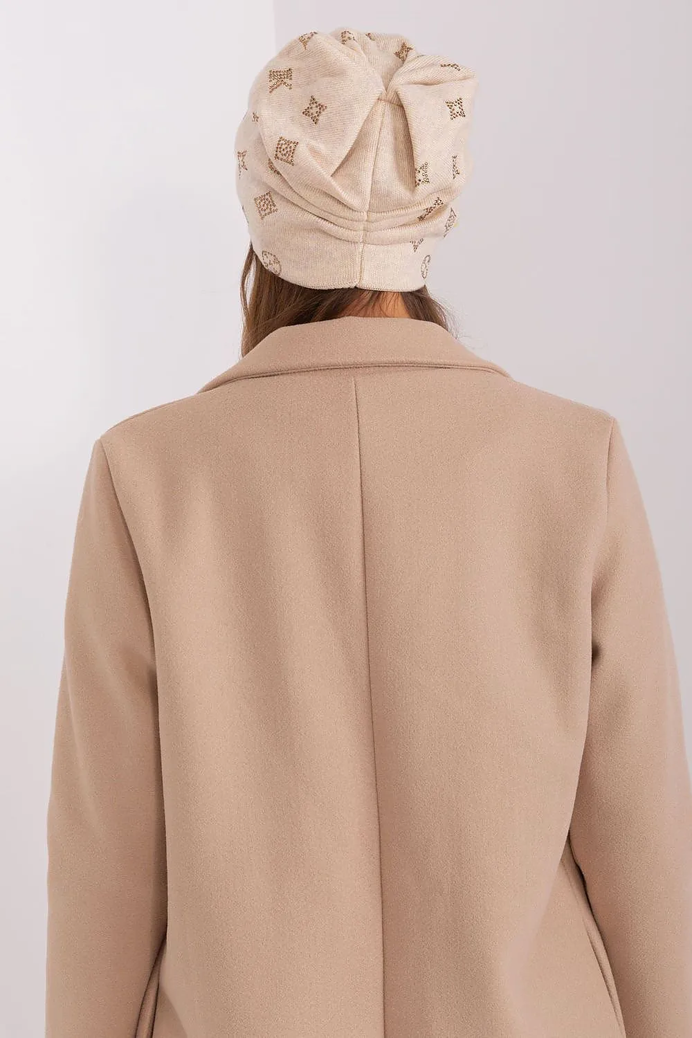 Warm winter beanie hat with cashmere