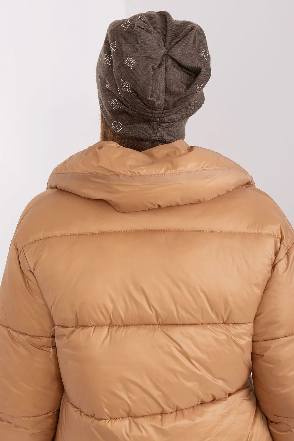 Warm winter beanie hat with cashmere