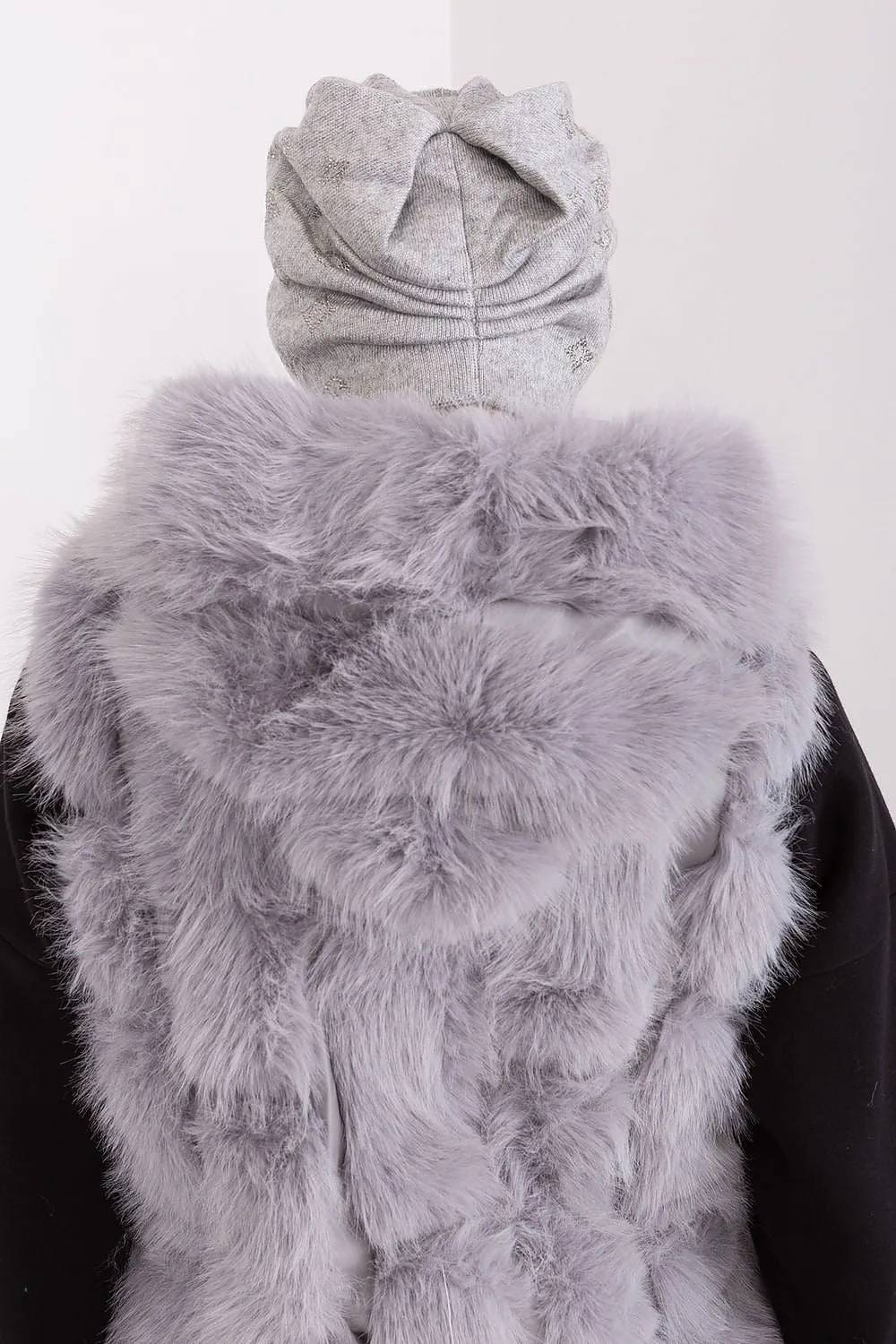 Warm winter beanie hat with cashmere
