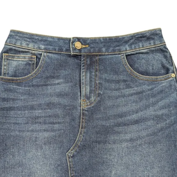Wash Lab | NWOT Women's Maxi Jeans Denim Skirt | Aquamarine Blue | 25 = Size 2