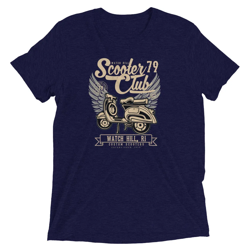 Watchill’n ‘Scooter Club 2’ Unisex Short Sleeve t-shirt (Creme/Black)