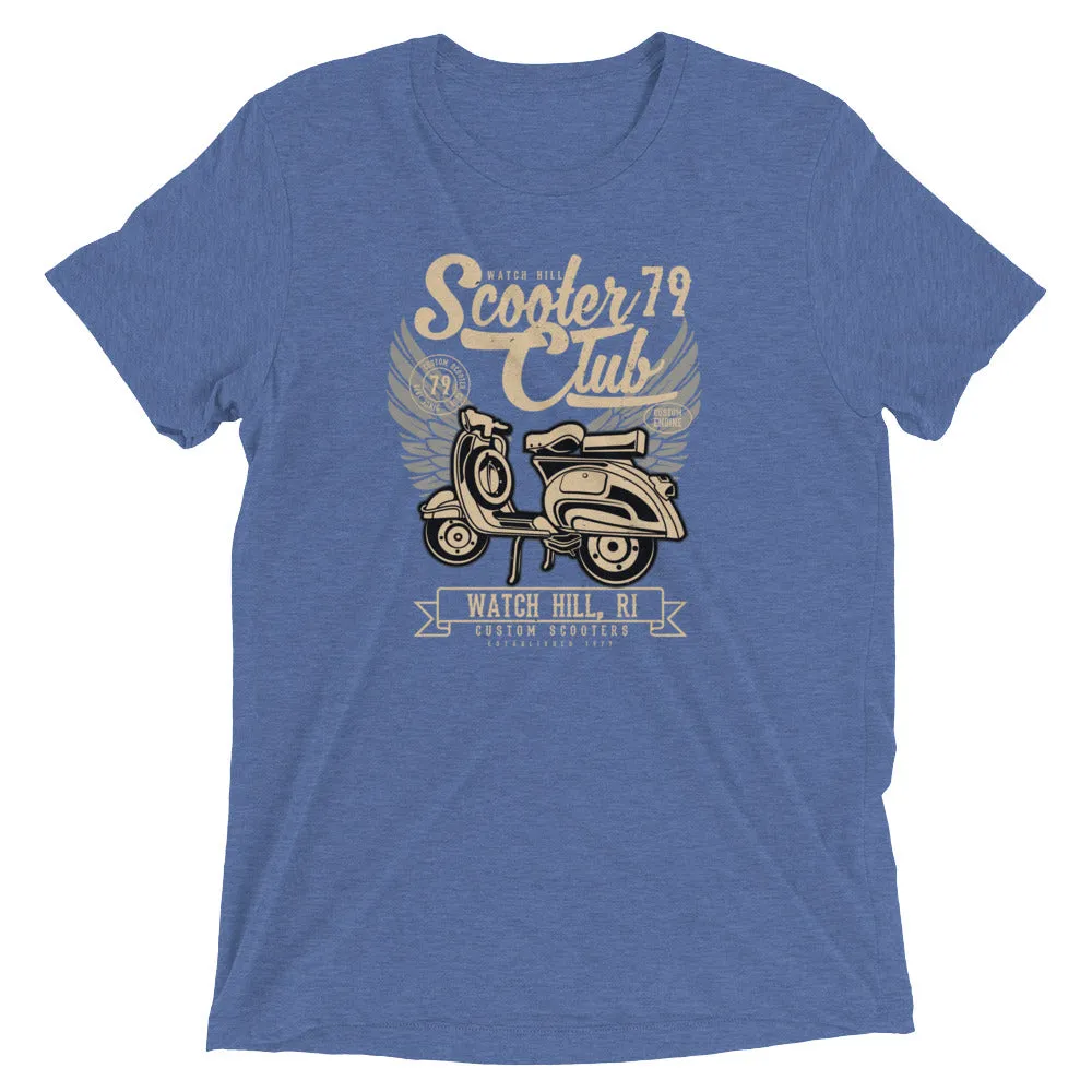 Watchill’n ‘Scooter Club 2’ Unisex Short Sleeve t-shirt (Creme/Black)