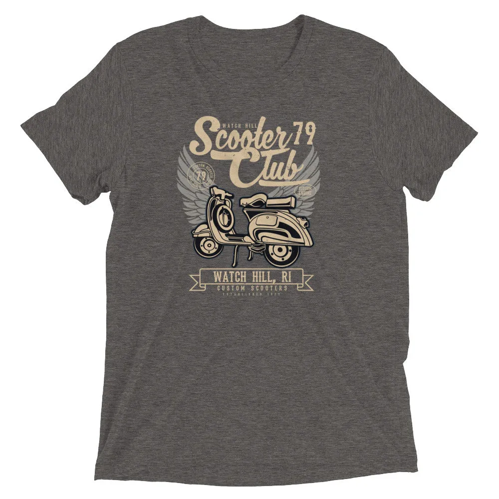 Watchill’n ‘Scooter Club 2’ Unisex Short Sleeve t-shirt (Creme/Black)