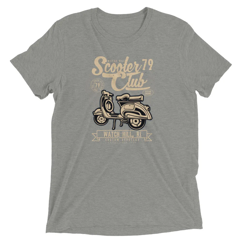 Watchill’n ‘Scooter Club 2’ Unisex Short Sleeve t-shirt (Creme/Black)