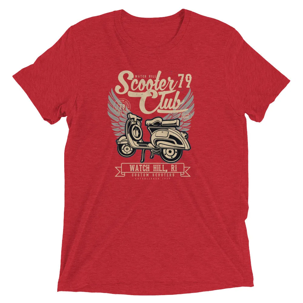 Watchill’n ‘Scooter Club 2’ Unisex Short Sleeve t-shirt (Creme/Black)