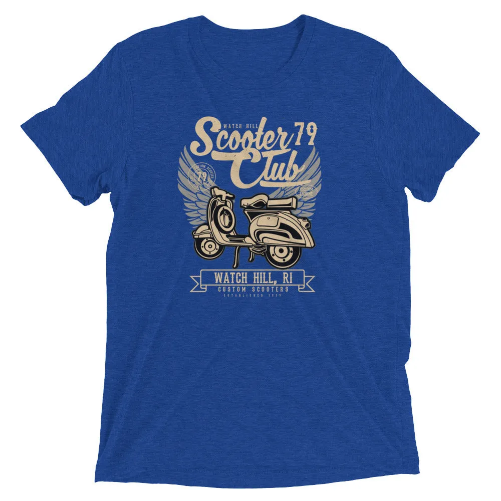 Watchill’n ‘Scooter Club 2’ Unisex Short Sleeve t-shirt (Creme/Black)