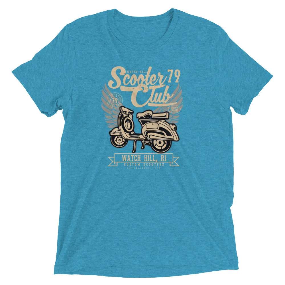 Watchill’n ‘Scooter Club 2’ Unisex Short Sleeve t-shirt (Creme/Black)