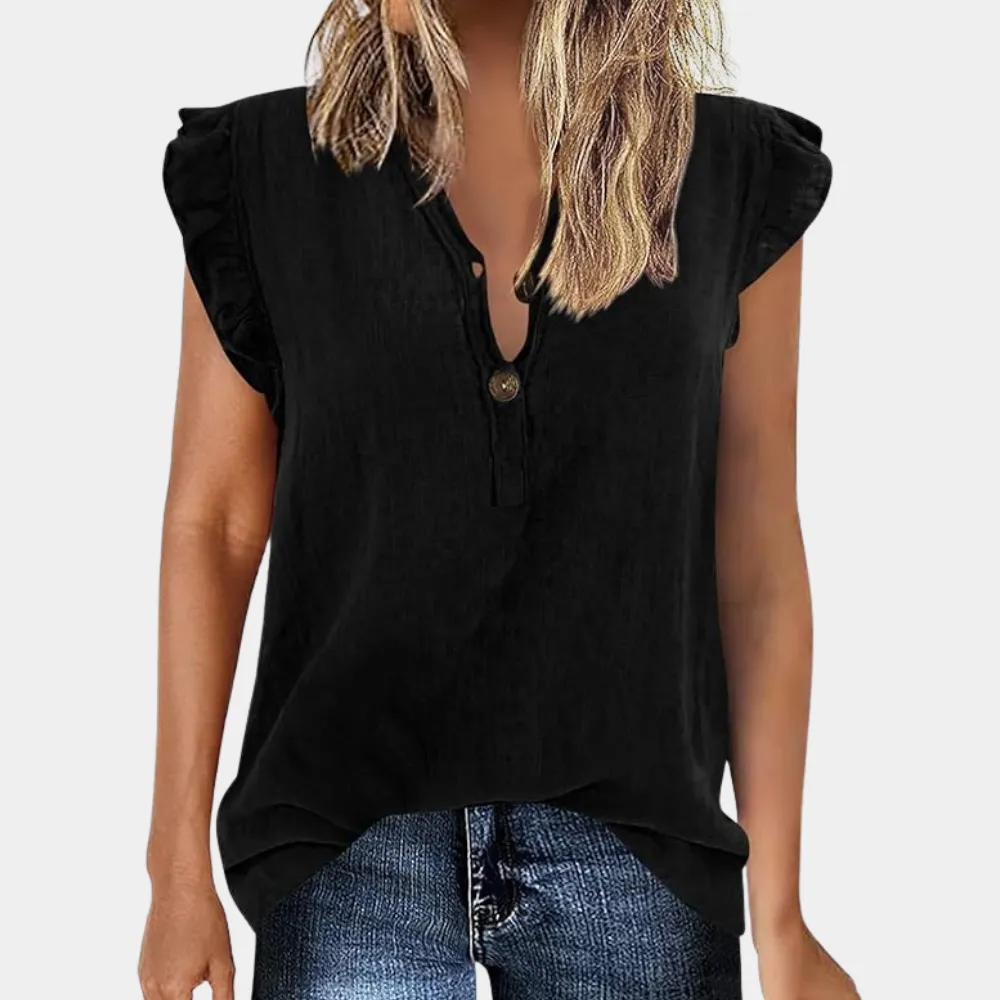Wendy® | Modern women's ruffle blouse made of airy fabric