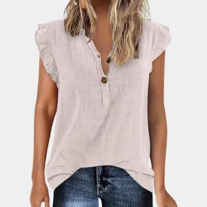 Wendy® | Modern women's ruffle blouse made of airy fabric