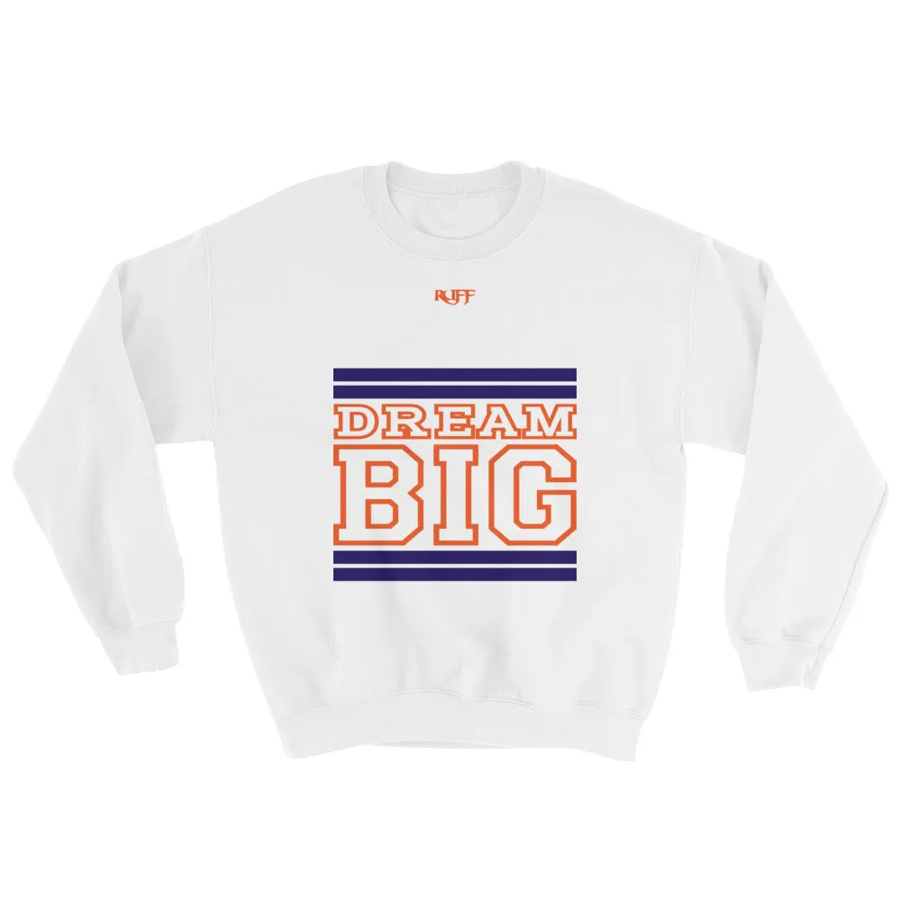 White Navy Blue and Orange Sweatshirt