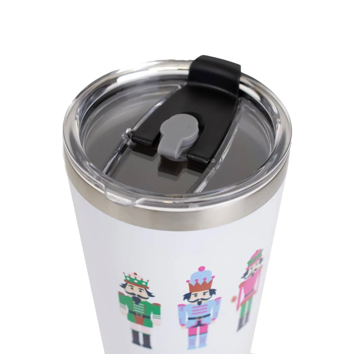 WHITE NUTCRACKER TUMBLER