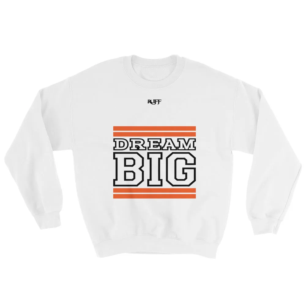 White Orange and Black Sweatshirt
