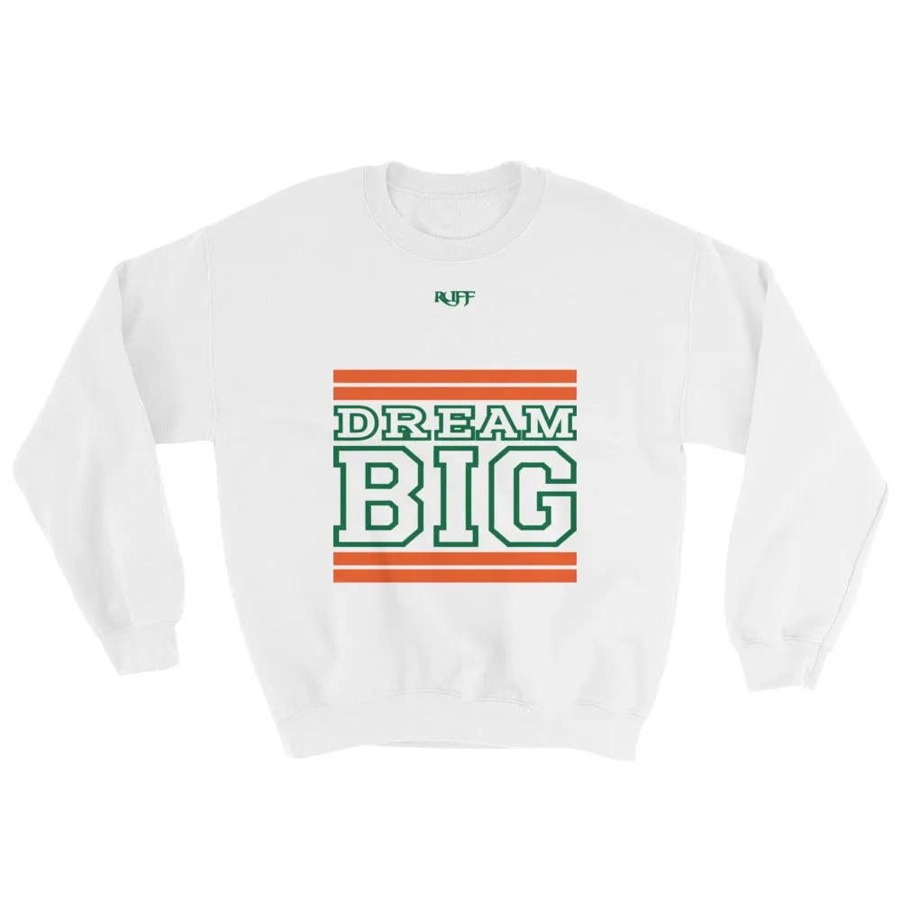 White Orange and Green Sweatshirt