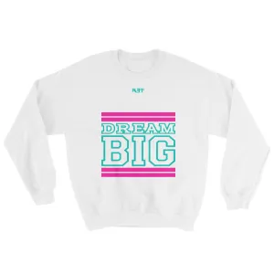 White Pink and Turquoise Sweatshirt