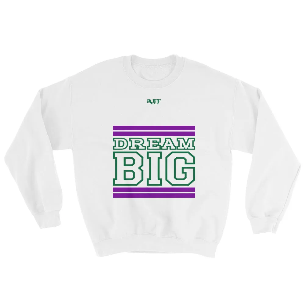 White Purple and Green Sweatshirt