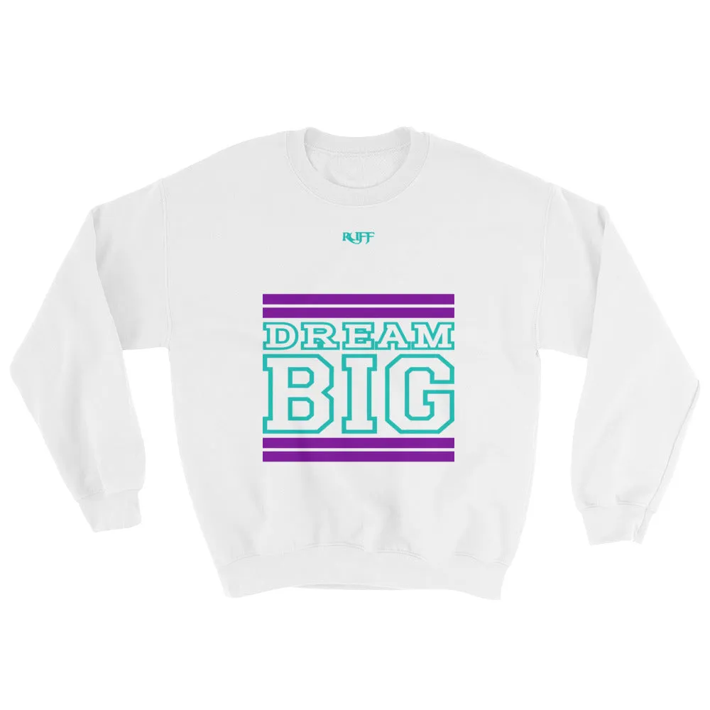 White Purple and Teal Sweatshirt