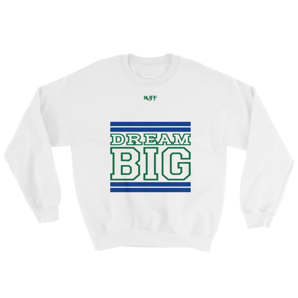 White Royal Blue and Green Sweatshirt