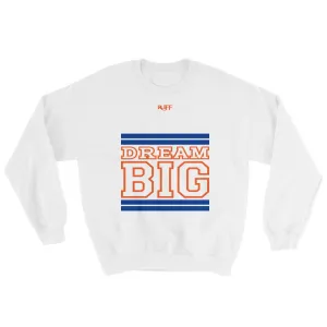 White Royal Blue and Orange Sweatshirt