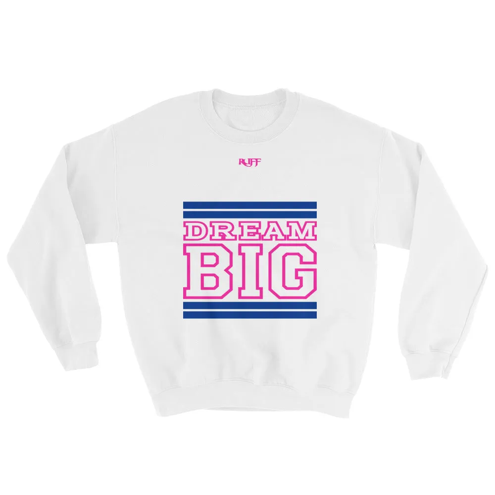 White Royal Blue and Pink Sweatshirt