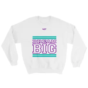 White Teal and Purple Sweatshirt