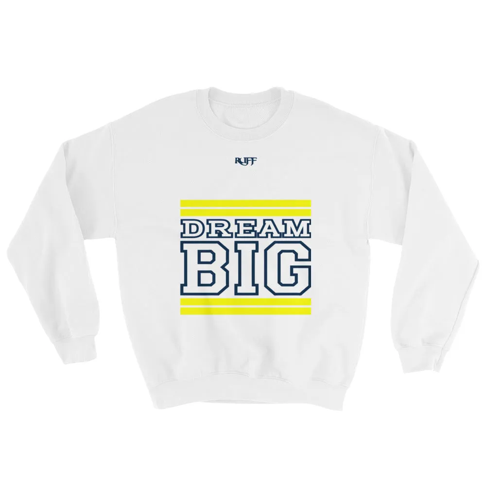 White Yellow and Navy Blue Sweatshirt