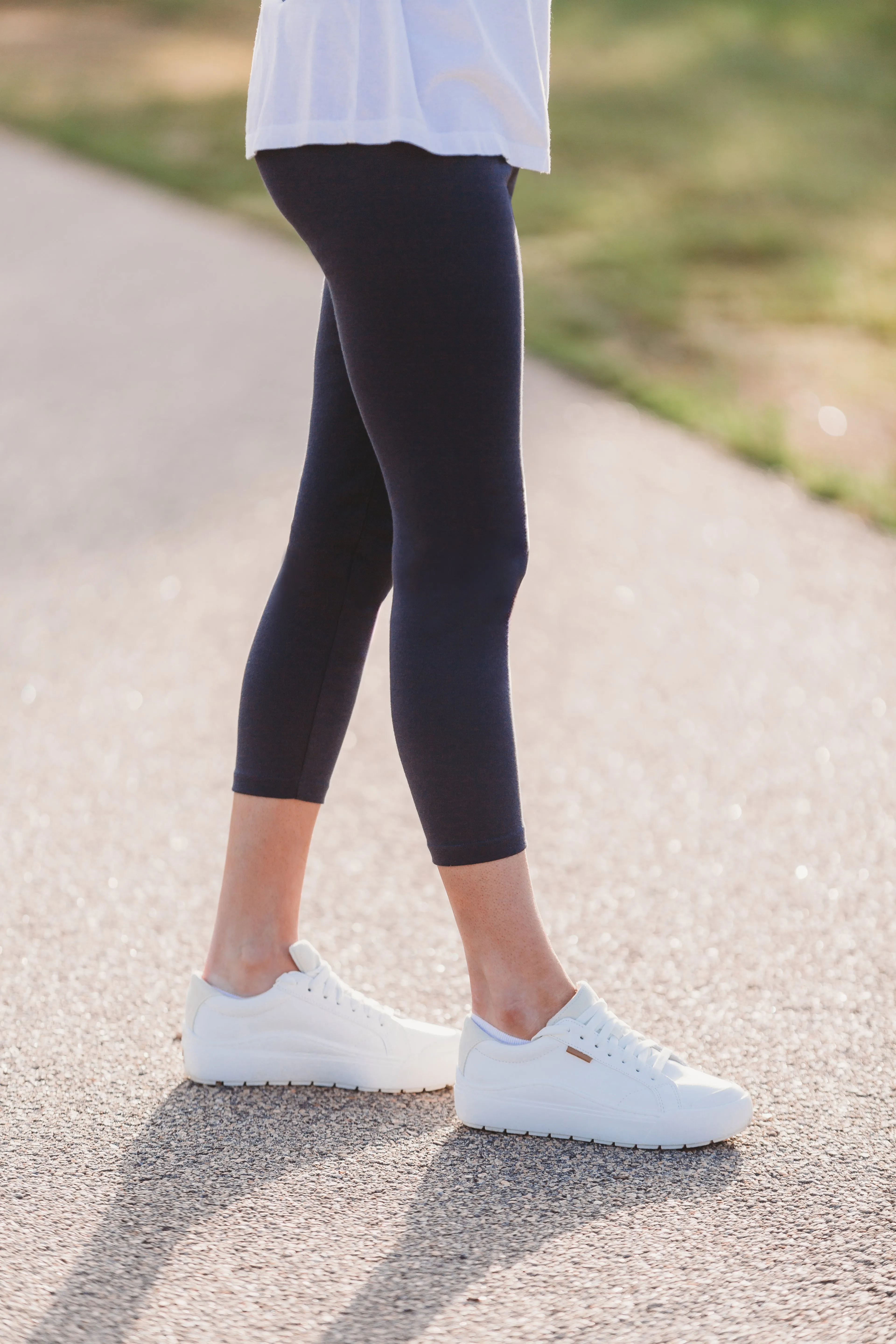 Women's 100% Cotton Soft Capri Leggings | Forest Green