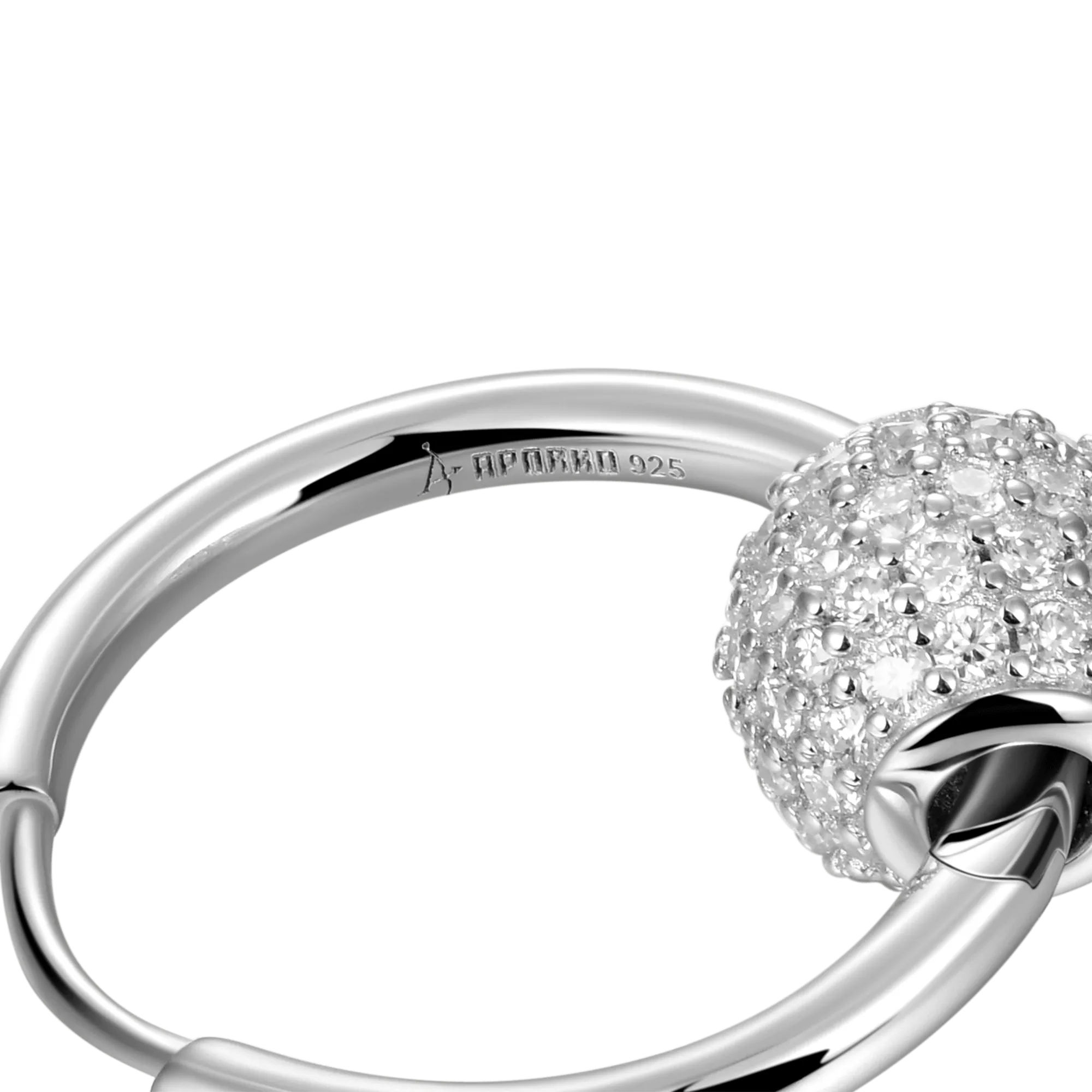 Women's Ball Hoop Earrings - Pair