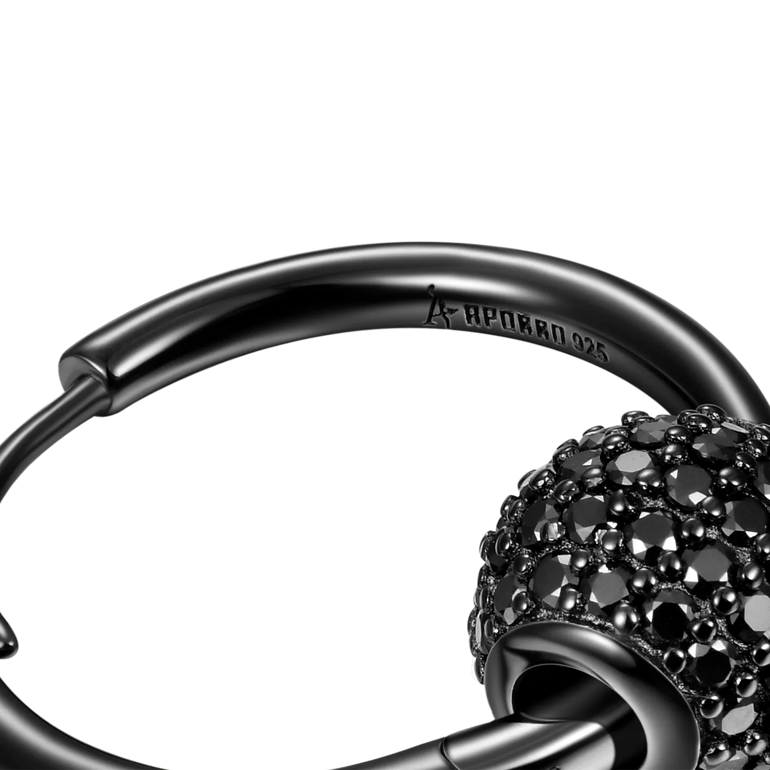 Women's Ball Hoop Earrings - Pair
