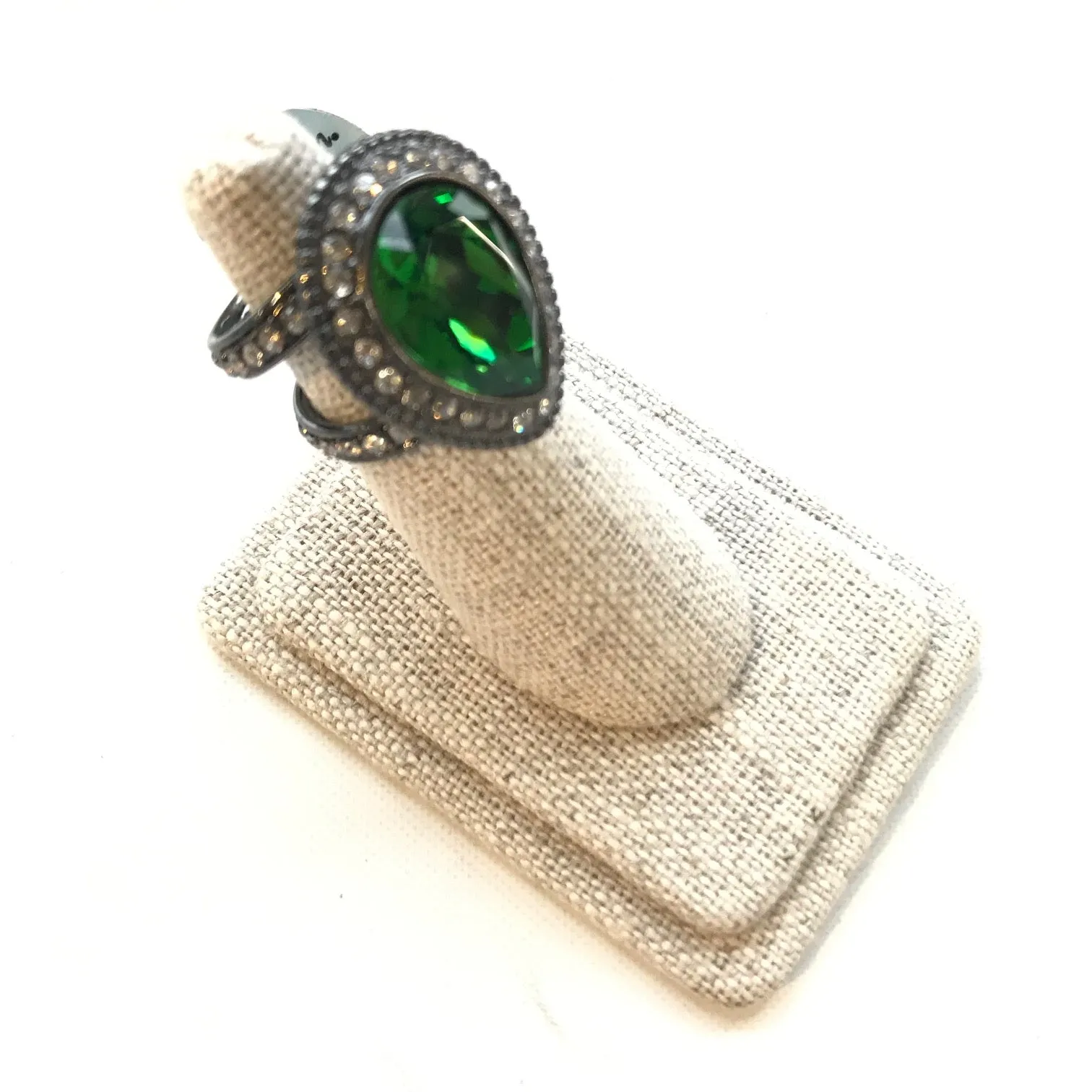 Women's Brighton | Raindrops Rhinestone Ring | Black