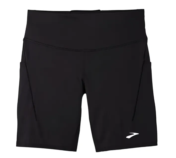 WOMEN'S BROOKS SPARK 8" SHORT TIGHT | BLACK