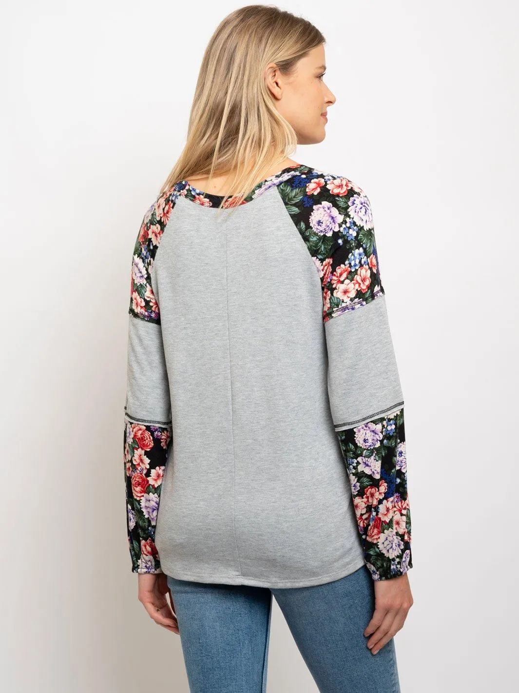 WOMEN'S CASUAL FLORAL TOP