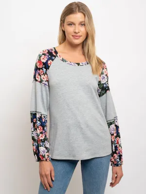 WOMEN'S CASUAL FLORAL TOP